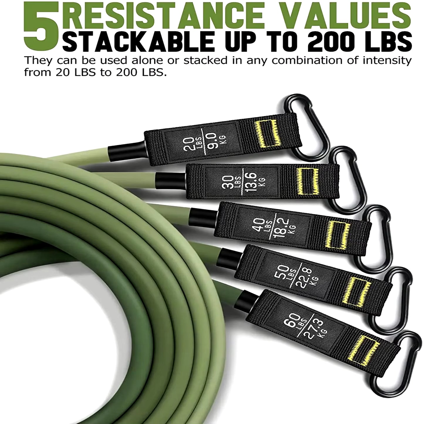 ŁINGPENG Resistance Band Set V2