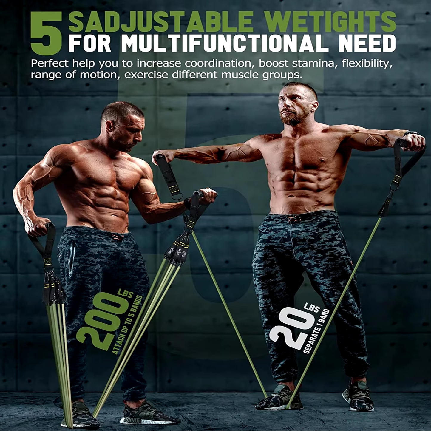 ŁINGPENG Resistance Band Set V2